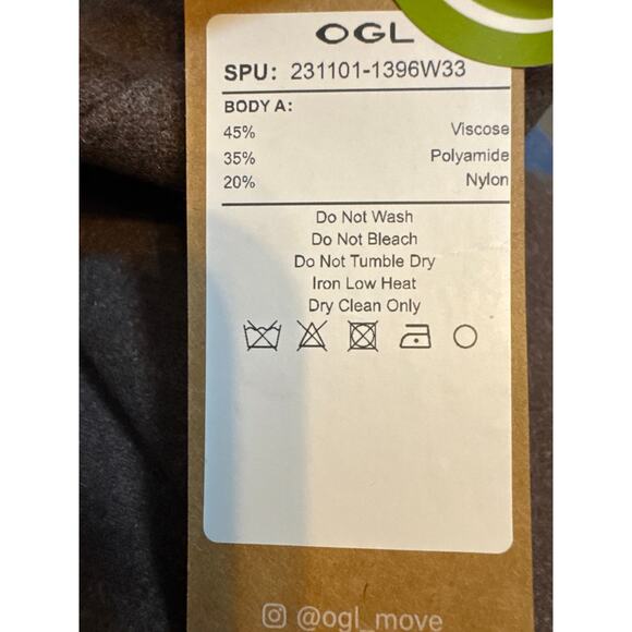 Brand New OGL Women's Size Medium Cashmere Blend Midi Skirt Viscose Blend - Picture 4 of 5